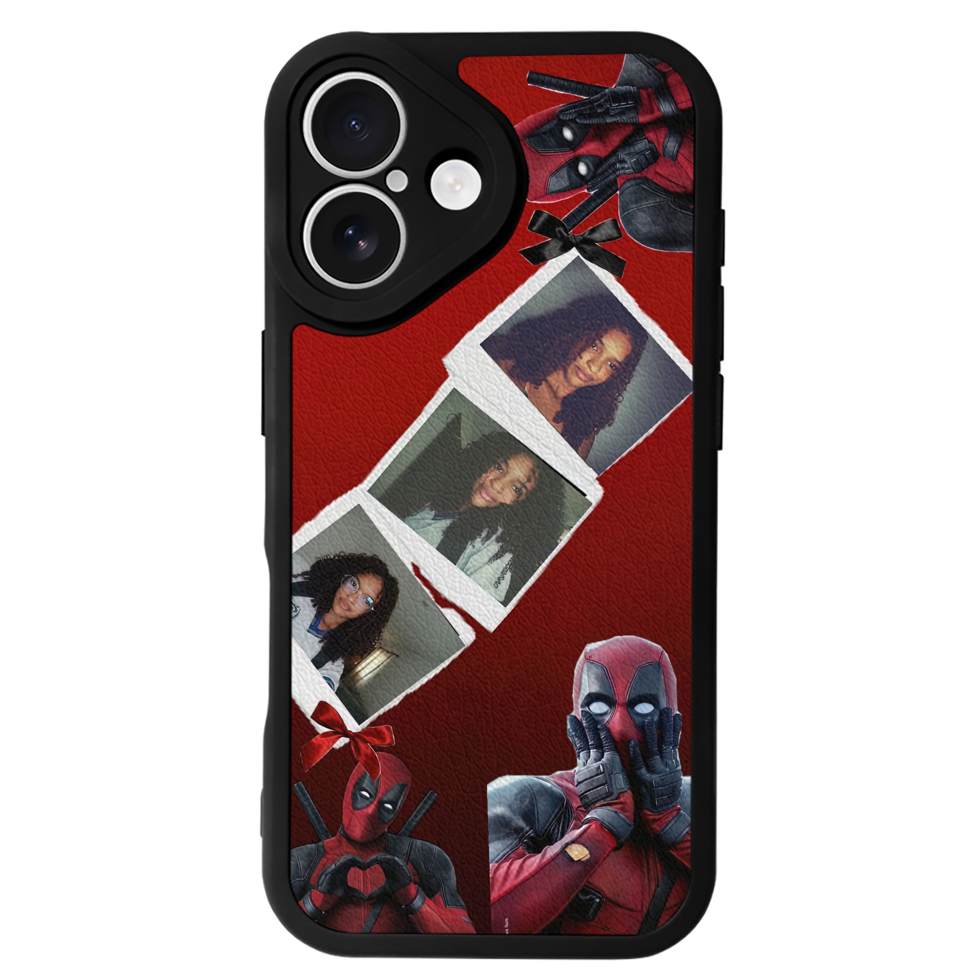 （画像用） Deadpool デッドプール 【iPhone 16シリーズ対応】シリコンスマホケース（レザー調） 材質：シリコン